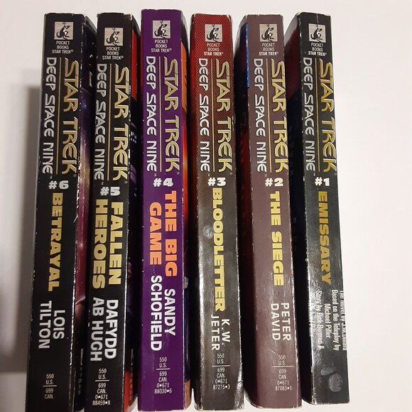 Star Trek Deep Space Nine VTG 90's Paperback Books 1-6 - Picture 3 of 9